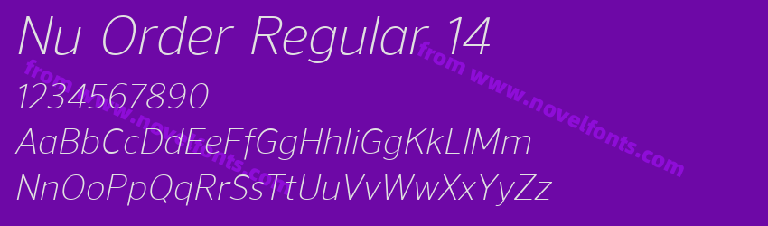 Nu Order Regular 14Preview Nu Order Regular 14Preview