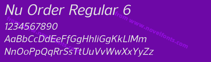 Nu Order Regular 6Preview Nu Order Regular 6Preview