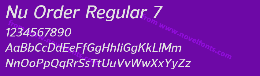 Nu Order Regular 7Preview Nu Order Regular 7Preview