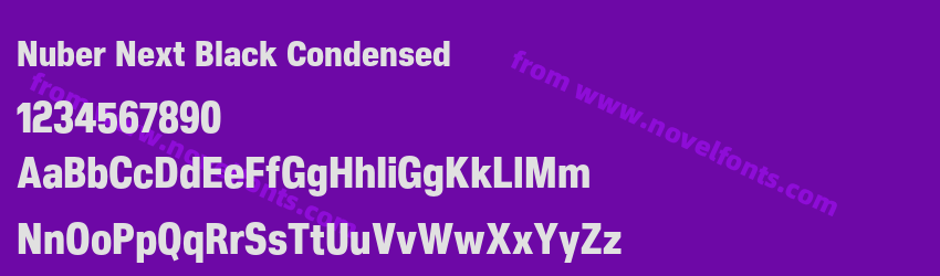 Nuber Next Black CondensedPreview Nuber Next Black CondensedPreview