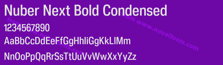 Nuber Next Bold CondensedPreview Nuber Next Bold CondensedPreview