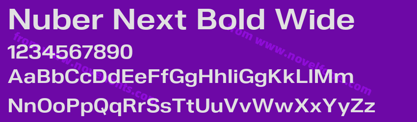 Nuber Next Bold WidePreview Nuber Next Bold WidePreview