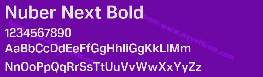 Nuber Next BoldPreview Nuber Next BoldPreview