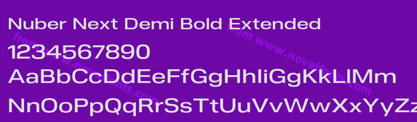 Nuber Next Demi Bold ExtendedPreview Nuber Next Demi Bold ExtendedPreview