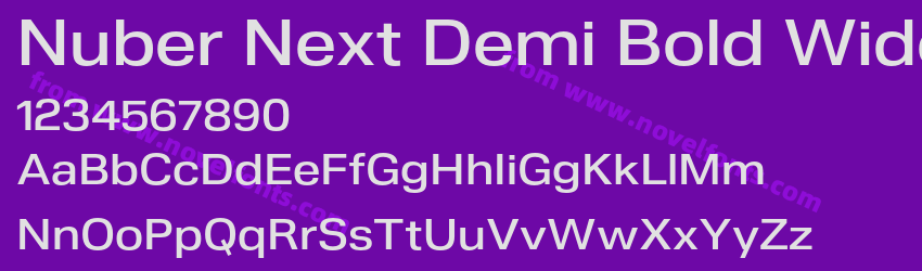 Nuber Next Demi Bold WidePreview Nuber Next Demi Bold WidePreview