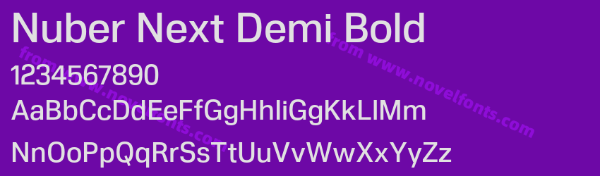 Nuber Next Demi BoldPreview Nuber Next Demi BoldPreview