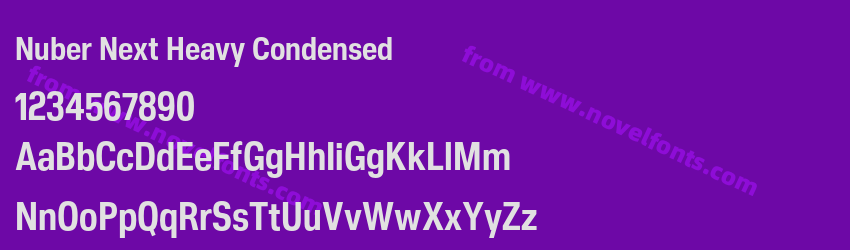 Nuber Next Heavy CondensedPreview Nuber Next Heavy CondensedPreview