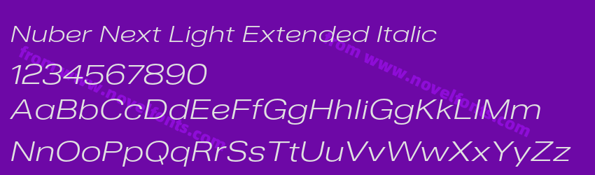 Nuber Next Light Extended ItalicPreview Nuber Next Light Extended ItalicPreview