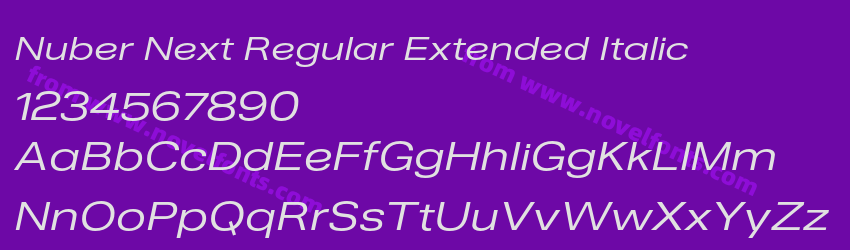 Nuber Next Regular Extended ItalicPreview Nuber Next Regular Extended ItalicPreview