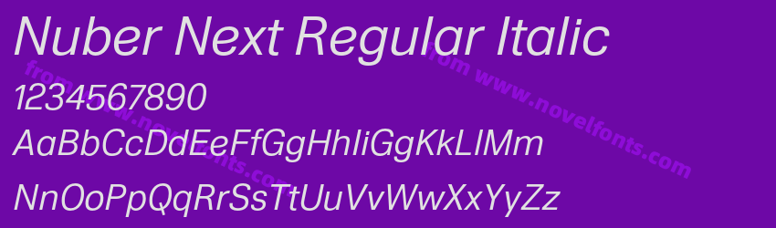Nuber Next Regular ItalicPreview Nuber Next Regular ItalicPreview