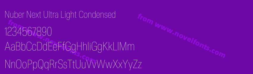 Nuber Next Ultra Light CondensedPreview Nuber Next Ultra Light CondensedPreview
