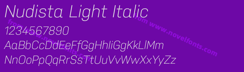 Nudista Light ItalicPreview Nudista Light ItalicPreview