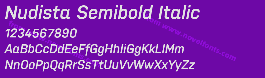 Nudista Semibold ItalicPreview Nudista Semibold ItalicPreview