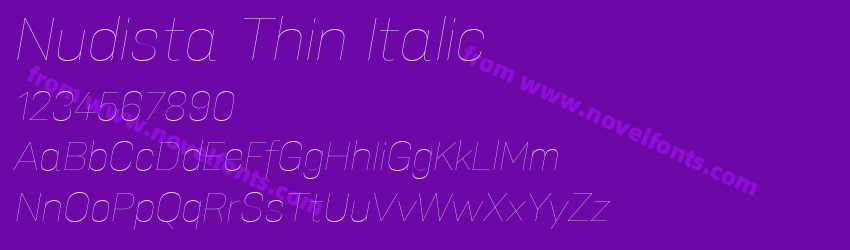 Nudista Thin ItalicPreview Nudista Thin ItalicPreview