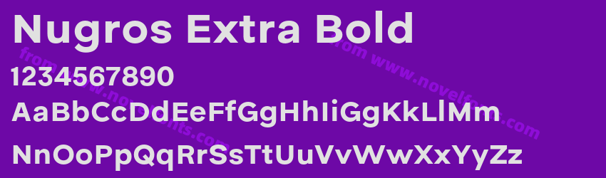 Nugros Extra BoldPreview Nugros Extra BoldPreview