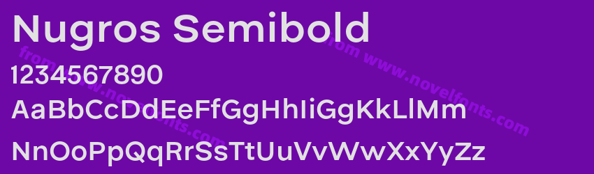 Nugros SemiboldPreview Nugros SemiboldPreview
