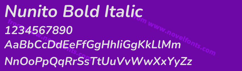 Nunito Bold ItalicPreview Nunito Bold ItalicPreview