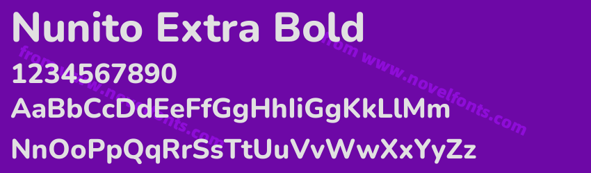 Nunito Extra BoldPreview Nunito Extra BoldPreview