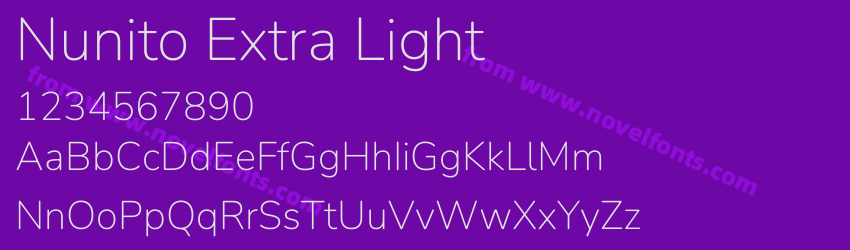 Nunito Extra LightPreview Nunito Extra LightPreview