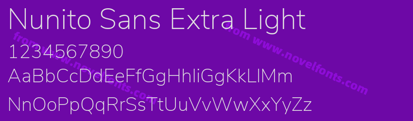 Nunito Sans Extra LightPreview Nunito Sans Extra LightPreview