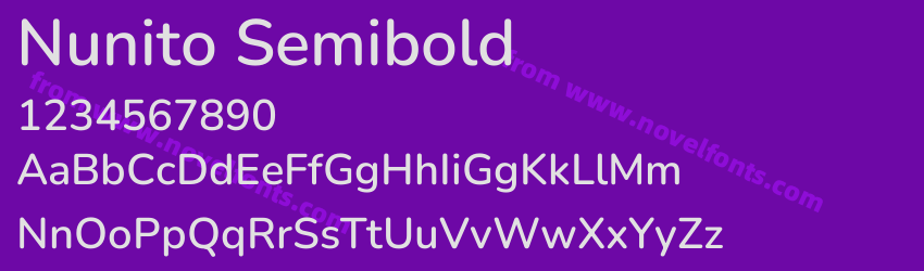 Nunito SemiboldPreview Nunito SemiboldPreview