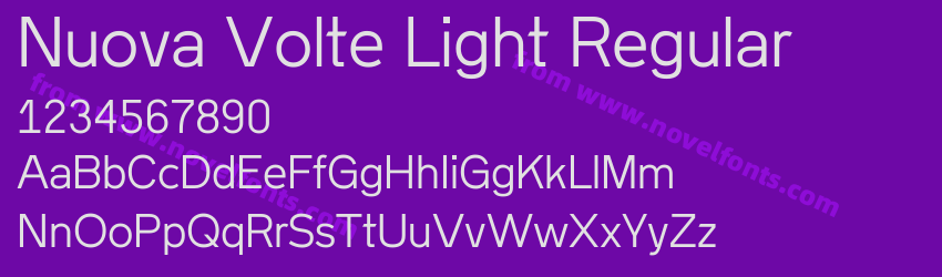 Nuova Volte Light RegularPreview Nuova Volte Light RegularPreview
