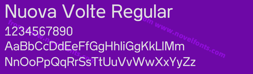 Nuova Volte RegularPreview Nuova Volte RegularPreview
