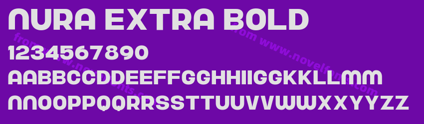 Nura Extra BoldPreview Nura Extra BoldPreview