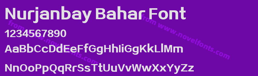 Nurjanbay Bahar FontPreview Nurjanbay Bahar FontPreview