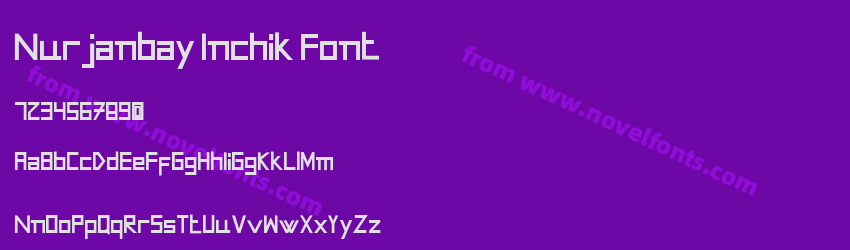Nurjanbay Inchik FontPreview Nurjanbay Inchik FontPreview