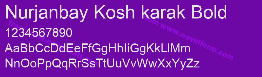 Nurjanbay Kosh karak BoldPreview Nurjanbay Kosh karak BoldPreview