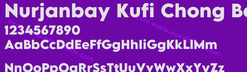 Nurjanbay Kufi Chong BoldPreview Nurjanbay Kufi Chong BoldPreview