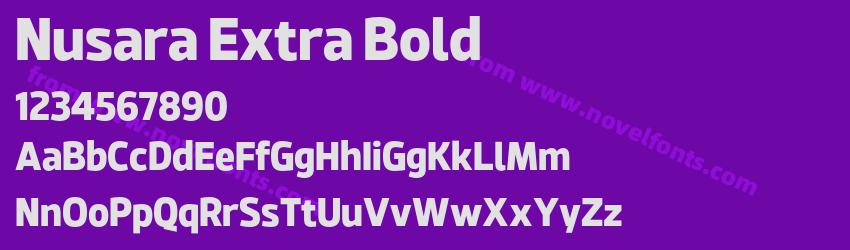 Nusara Extra BoldPreview Nusara Extra BoldPreview