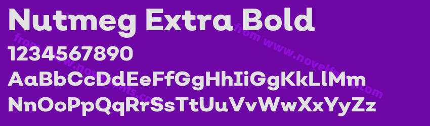 Nutmeg Extra BoldPreview Nutmeg Extra BoldPreview