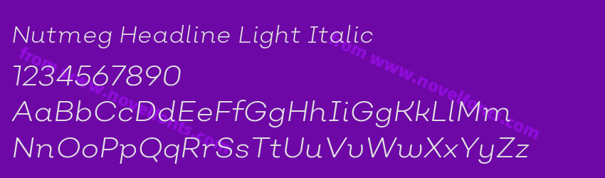 Nutmeg Headline Light ItalicPreview Nutmeg Headline Light ItalicPreview