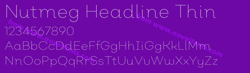 Nutmeg Headline ThinPreview Nutmeg Headline ThinPreview