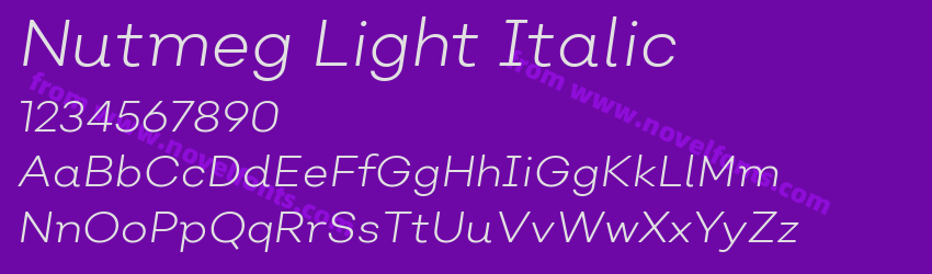 Nutmeg Light ItalicPreview Nutmeg Light ItalicPreview