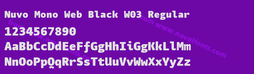 Nuvo Mono Web Black W03 RegularPreview Nuvo Mono Web Black W03 RegularPreview