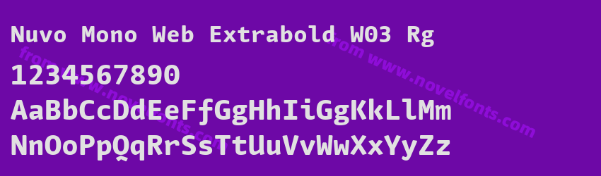 Nuvo Mono Web Extrabold W03 RgPreview Nuvo Mono Web Extrabold W03 RgPreview