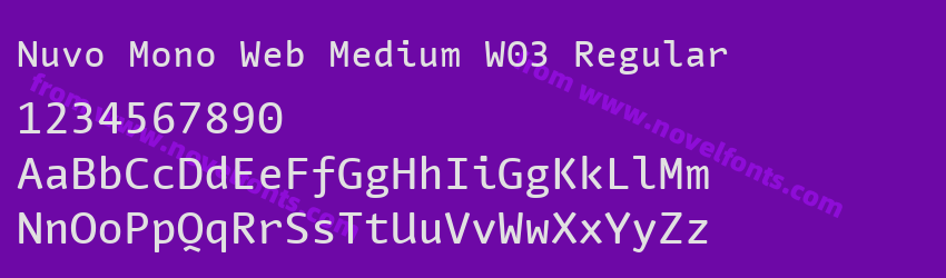 Nuvo Mono Web Medium W03 RegularPreview Nuvo Mono Web Medium W03 RegularPreview