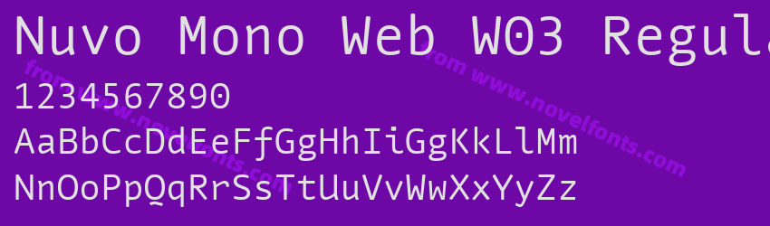 Nuvo Mono Web W03 RegularPreview Nuvo Mono Web W03 RegularPreview