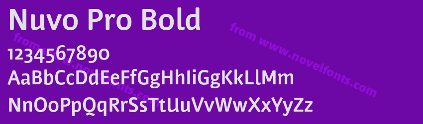 Nuvo Pro BoldPreview Nuvo Pro BoldPreview