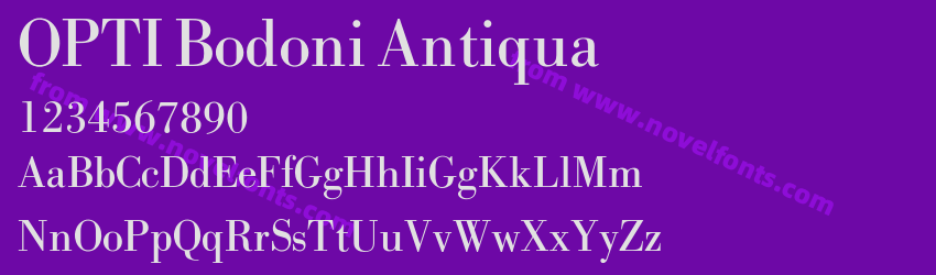 OPTI Bodoni AntiquaPreview OPTI Bodoni AntiquaPreview