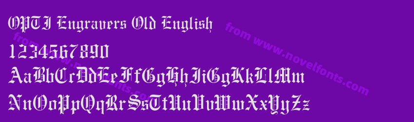 OPTI Engravers Old EnglishPreview OPTI Engravers Old EnglishPreview