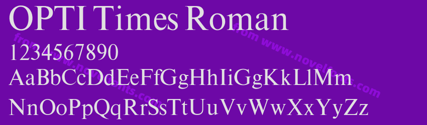 OPTI Times RomanPreview OPTI Times RomanPreview