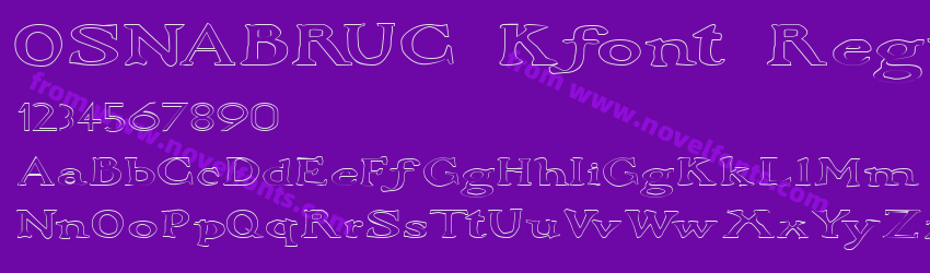 OSNABRUC Kfont RegularPreview OSNABRUC Kfont RegularPreview