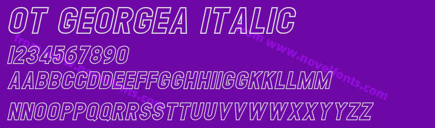 OT GEORGEA ItalicPreview OT GEORGEA ItalicPreview