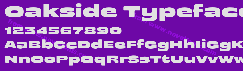 Oakside Typeface RegularPreview Oakside Typeface RegularPreview