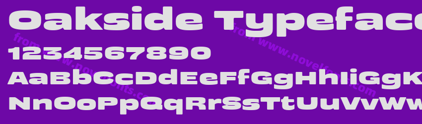 Oakside Typeface RegularPreview Oakside Typeface RegularPreview