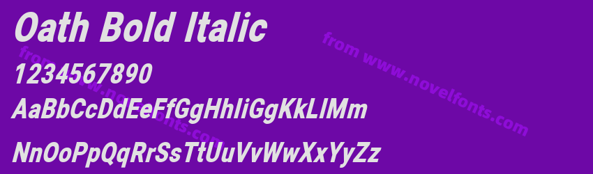 Oath Bold ItalicPreview Oath Bold ItalicPreview